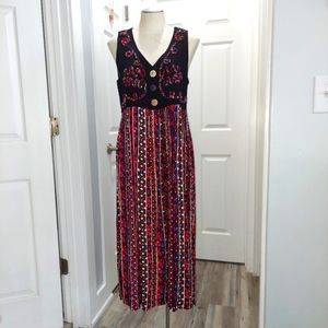 Jamie Brooke Dress multicolored sleeveless Size 8